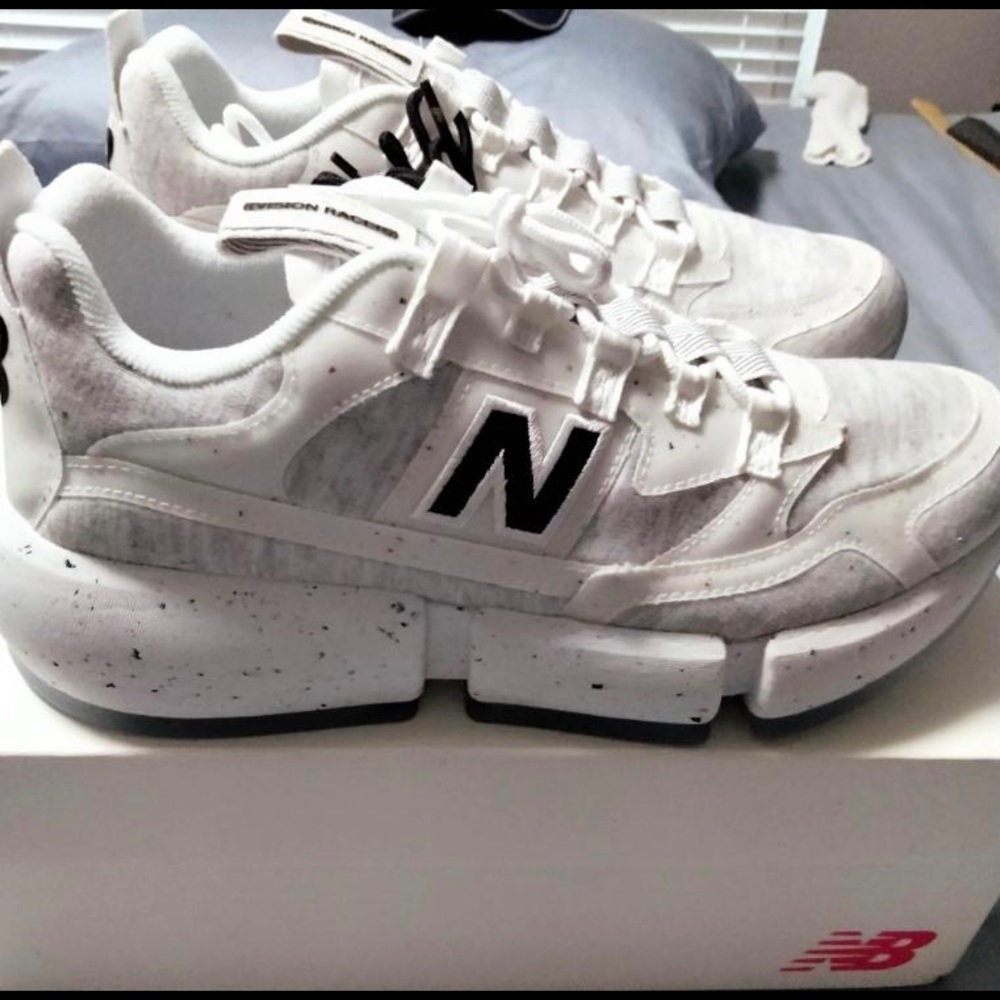*Hard to Find* Jaden Smith New Balance “Vision Racer” Grey Fleece with speckling